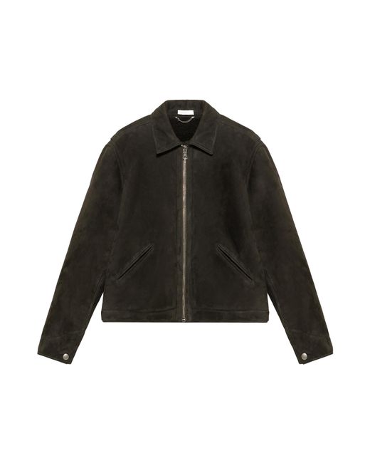 1989 STUDIO Black Logo Embroidered Jacket for men