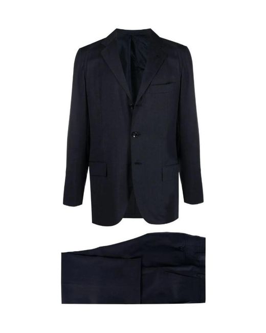 Kiton Blue Two-Piece Single Breasted Suit for men