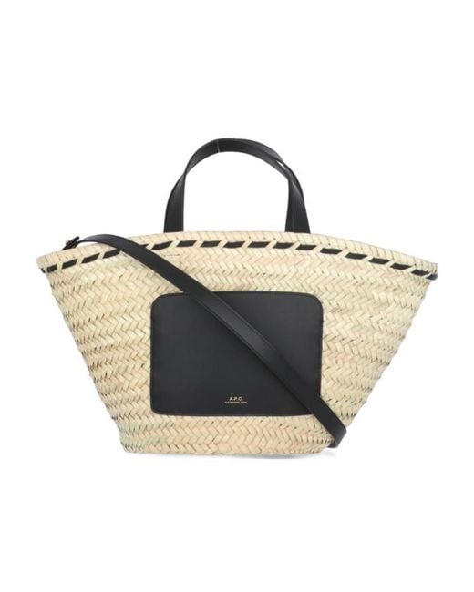 A.P.C. Multicolor Patch-Detail Tote Bag