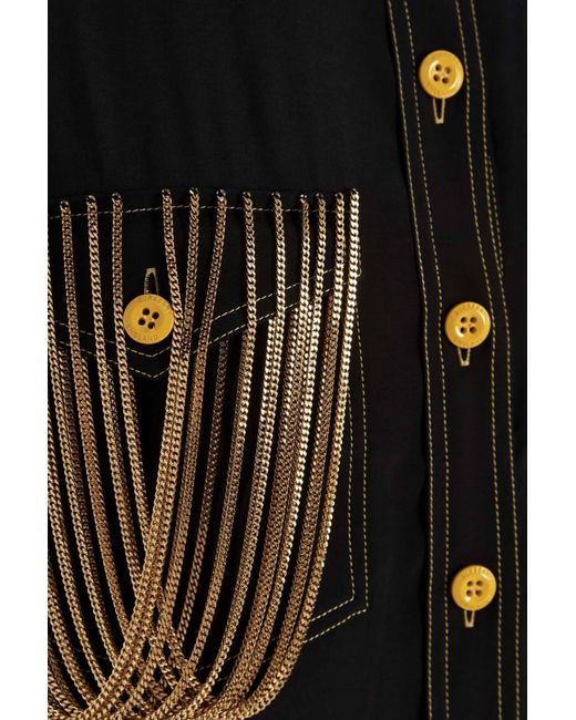 Burberry Black Chain Detail Shirt