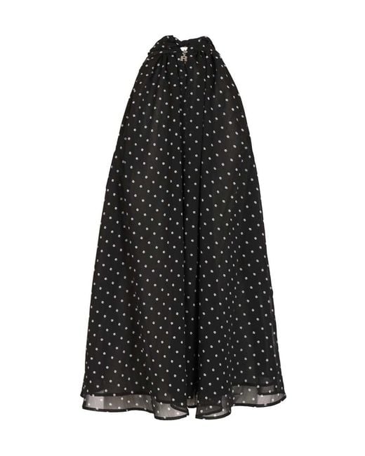 ROTATE BIRGER CHRISTENSEN Black Polka Dot Top