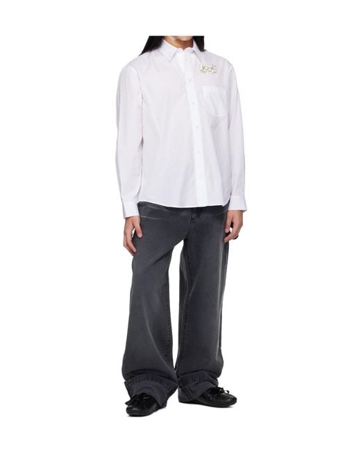 Simone Rocha Gray Straight Leg Jeans for men