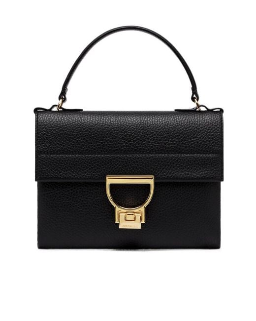 Coccinelle Black Mini Arlettis Top Handle Bag