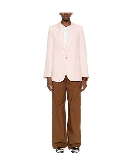 Forte_forte Pink Button-Up Blazer