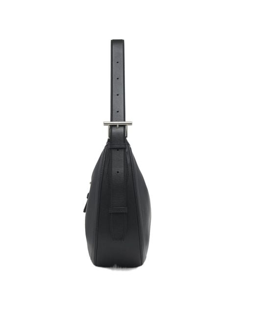 McQueen Black T-Bar Shoulder Bag