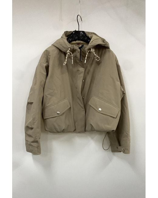 Moncler Natural Eucalyptus Hooded Short Jacket