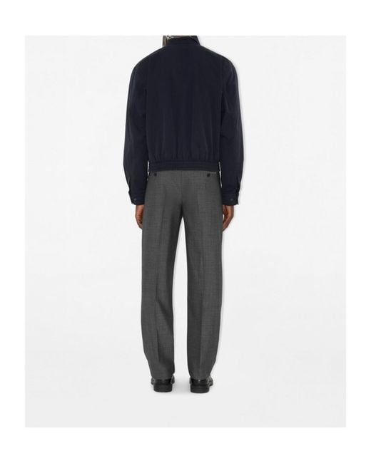Burberry Blue Harrington Jacket for men