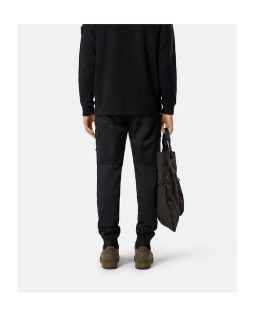 Stone Island Blue Compass Patch Cargo Trousers for men