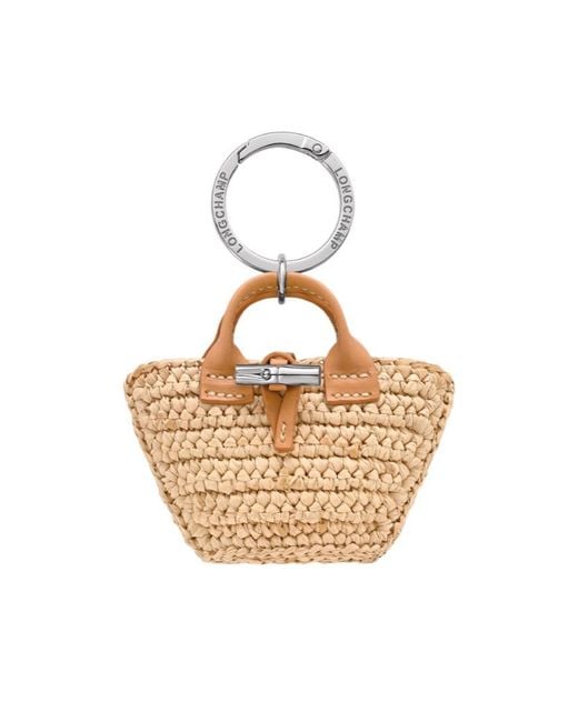 Longchamp Metallic Le Roseau Key Ring