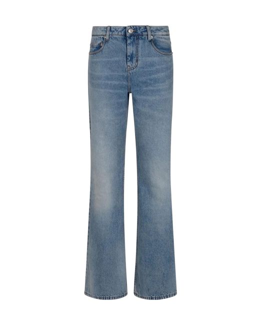 AMI Blue Ami Logo Patch Jeans
