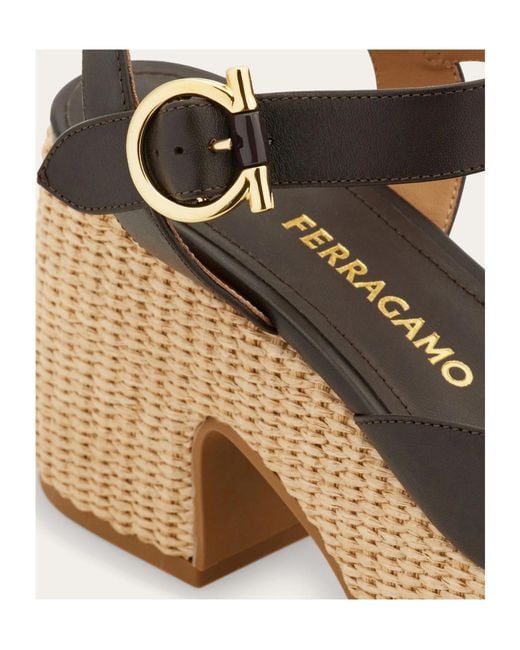 Ferragamo Natural Platform Sandal