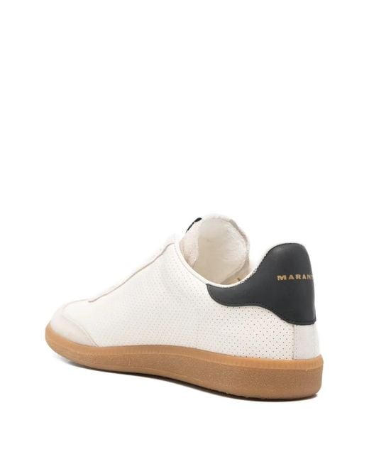 Isabel Marant White Brycy Perforated Sneakers for men