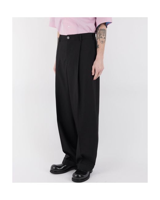 Marni Black Tropical Wool Trousers for men