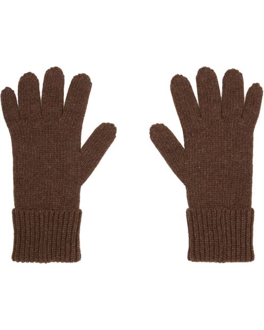 Vivienne Westwood Brown Sporty Gloves for men
