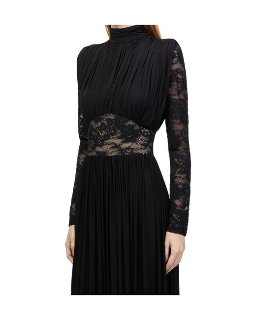 Zimmermann Black Rebellion Draped Dress
