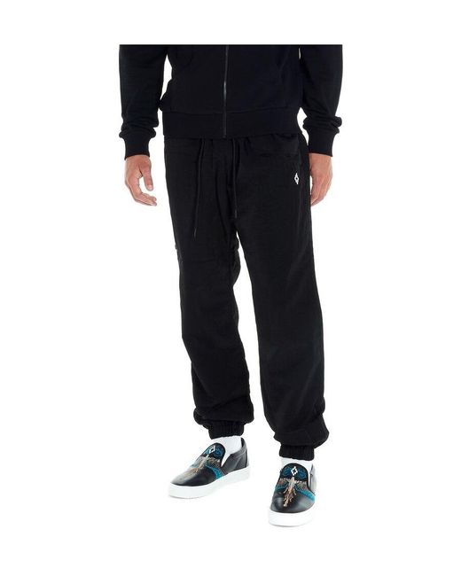 Marcelo Burlon Black County Of Milan Classic Track Trousers for men