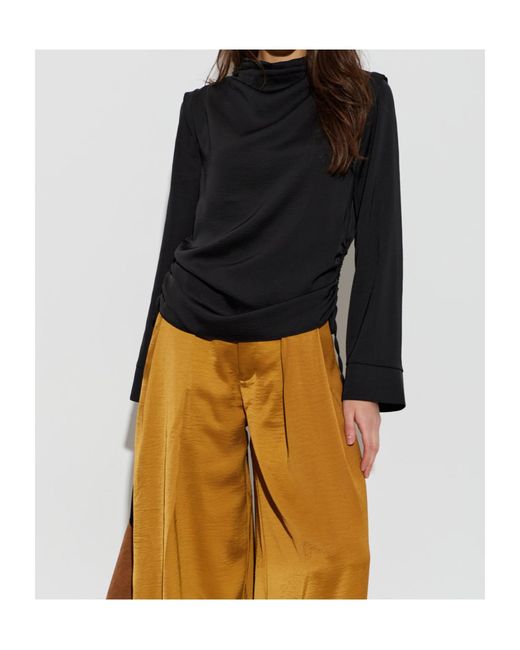 AllSaints Black Long-Sleeved Top