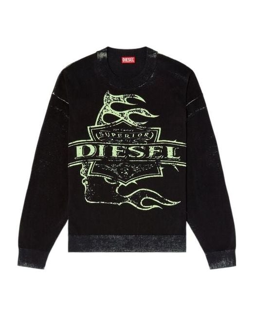 DIESEL Black K-Belez Sweatshirt for men