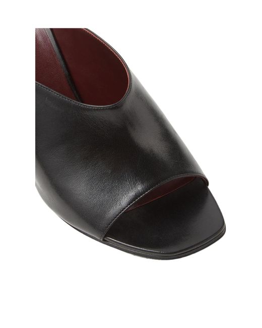 Versace Black Sculpted Heeled Mules