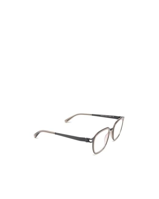 Mykita White Hawi Round Frame Glasses for men