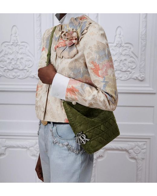 Dior White Small Toujours Hobo Bag