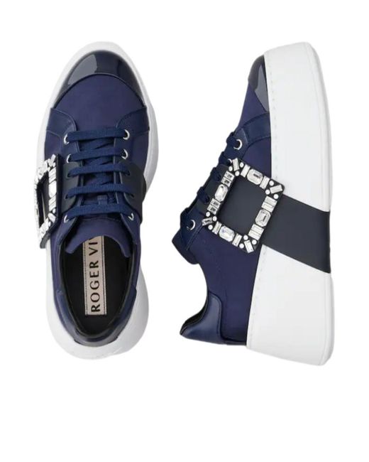 Roger Vivier Blue Viv' Skate Sneakers