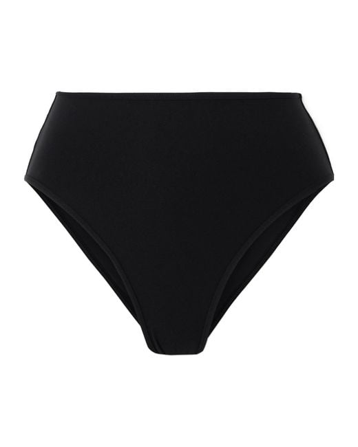 Totême Black Mid-Rise Bikini Bottoms