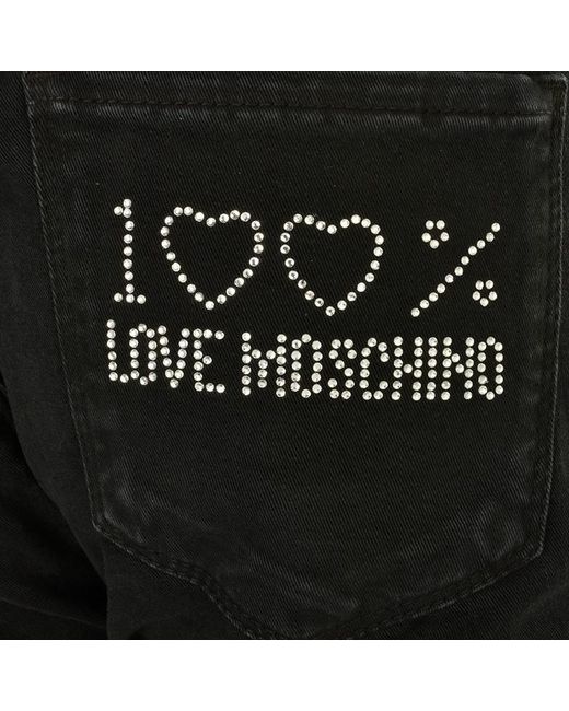 Moschino Black Belt-Loop Jeans