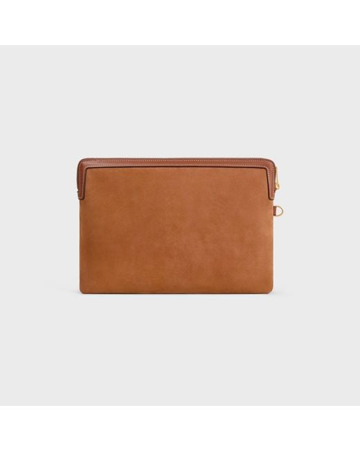 Céline Brown Small Pouch With Strap Cuir Triomphe