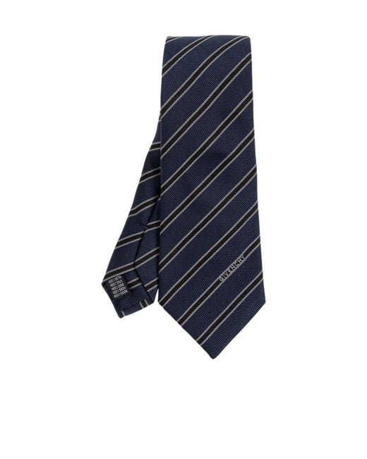 Givenchy Blue Striped Tie for men