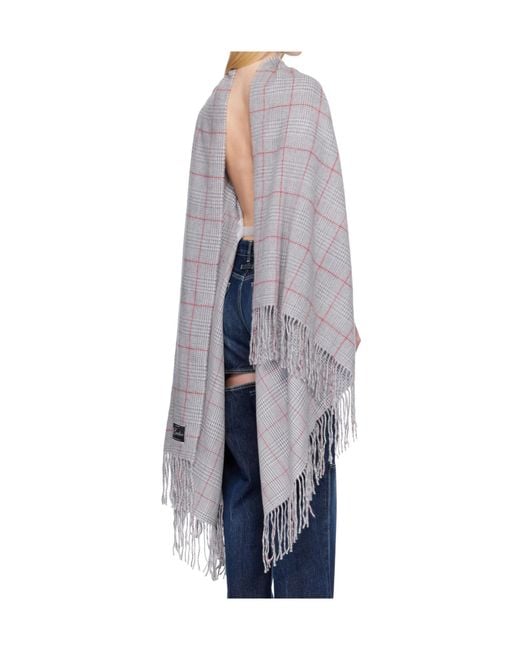 Jean Paul Gaultier Gray Scarf Draped Top