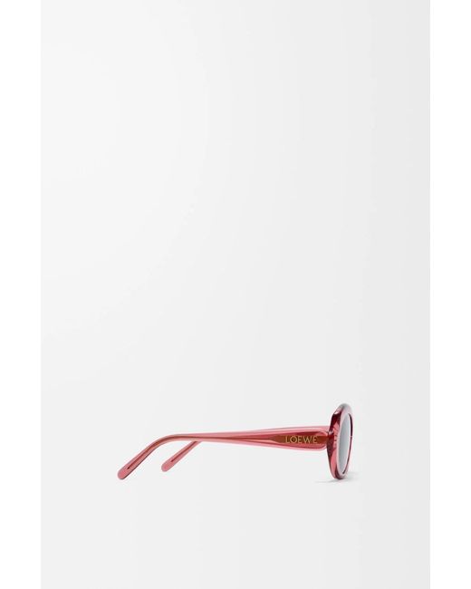 Loewe Brown Mini Oval Slim Sunglasses