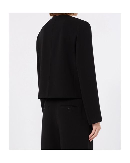 Max Mara Black Long-Sleeved Casual Jacket