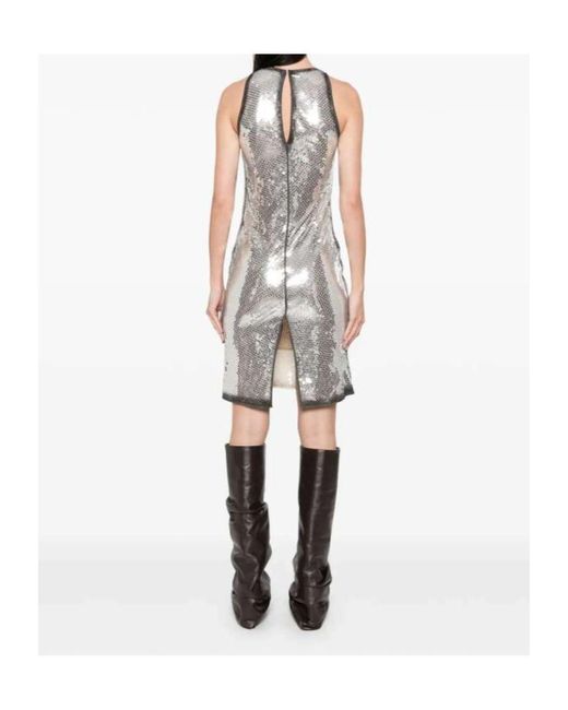 The Attico Gray Sleeveless Dress
