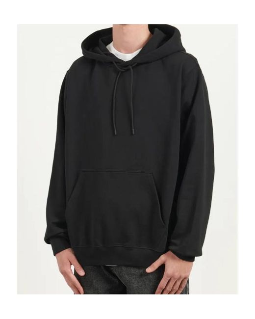 MSGM Black Logo Printed Hoodie for men