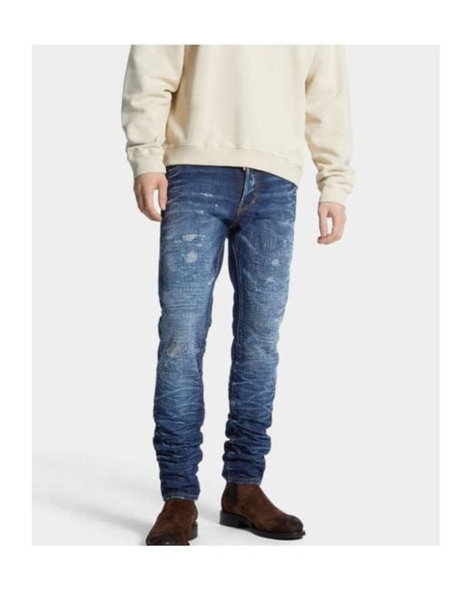 DSquared² Blue Cool Guy Distressed Jeans for men