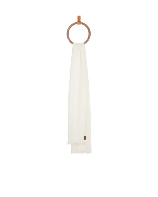 Loewe White Scarf