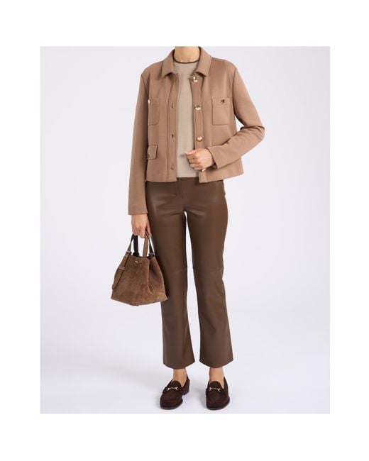 Max Mara Brown Smmsabato Button-Up Jacket