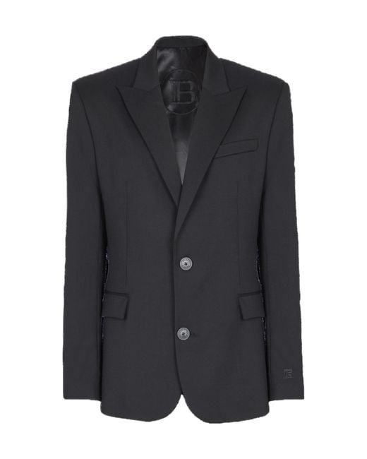 Balmain Black 2-Button Jacket for men