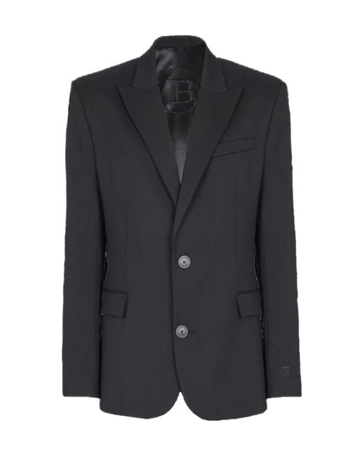 Balmain Black 2-Button Jacket for men