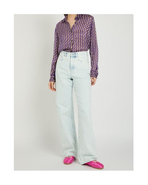 Dries Van Noten Blue Straight Jeans