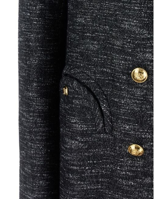 Blazé Milano Black Lapel Long-Sleeved Coat