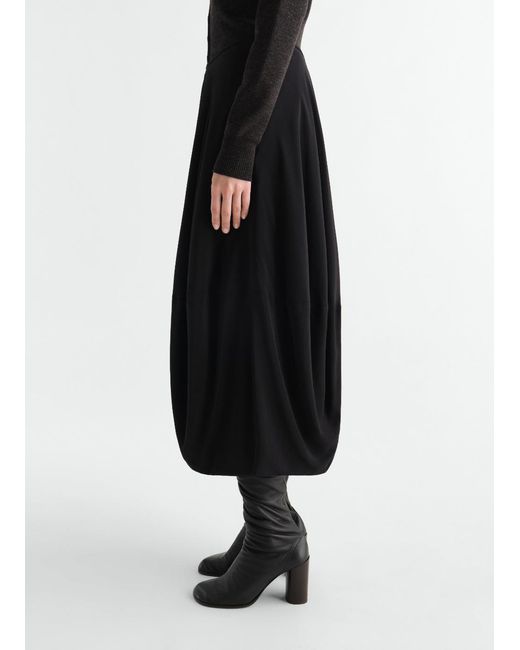Lemaire Black Balloon Skirt