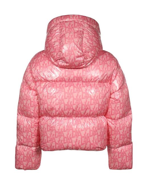 Duvetica Red Monogram-Print Jacket