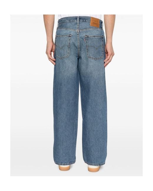 Levi's Blue 578 Baggy Wide-Leg Jeans for men