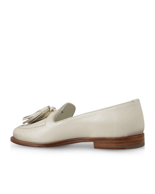 Church's White Tassel Detailed Slip-On Loafers