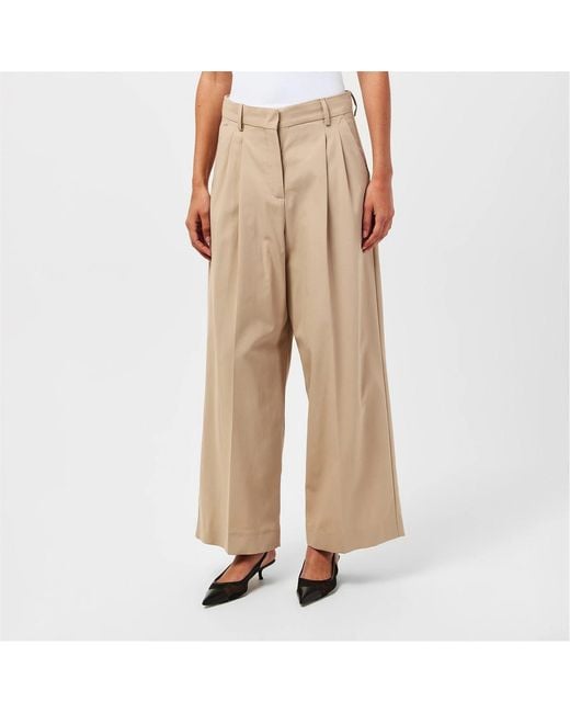 Weekend by Maxmara Natural Wide Leg Trousers