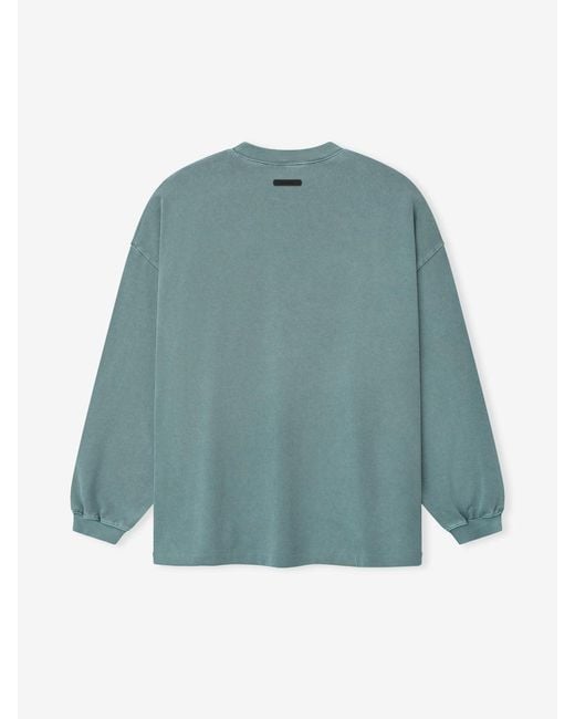 Fear Of God Blue Campus 90S Long Sleeve T-Shirt for men