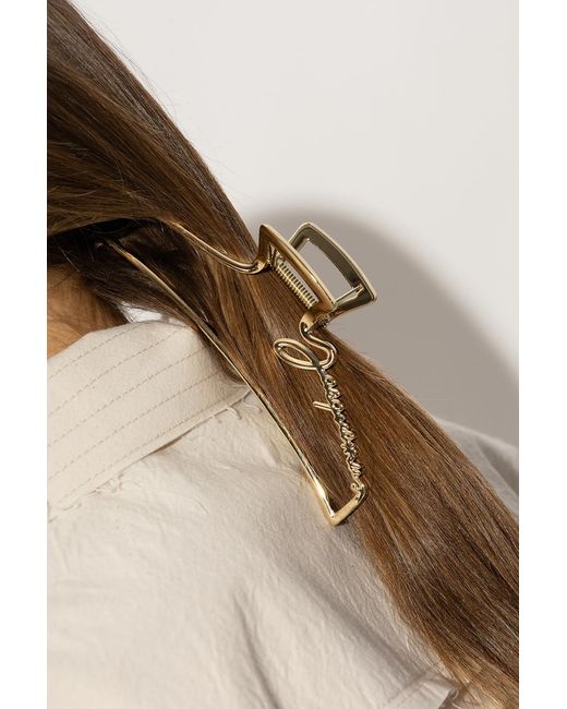 Jacquemus Metallic La Grande Pince Hair Clip