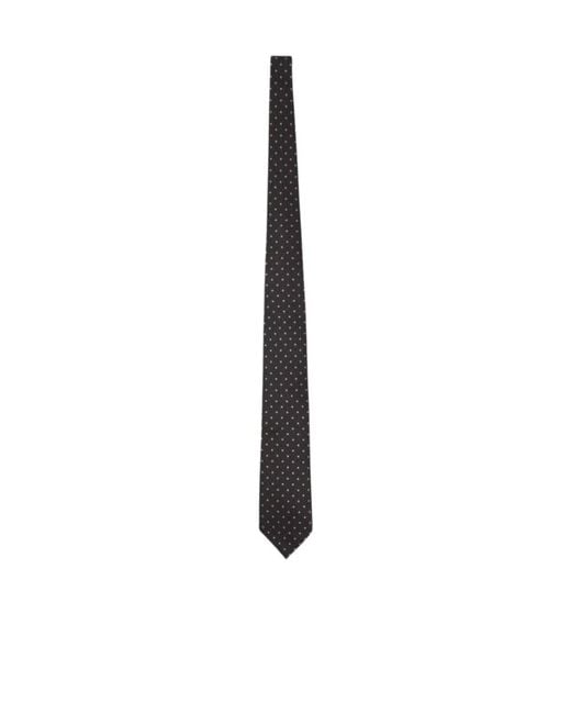 Tom Ford White Dot Printed Tie for men